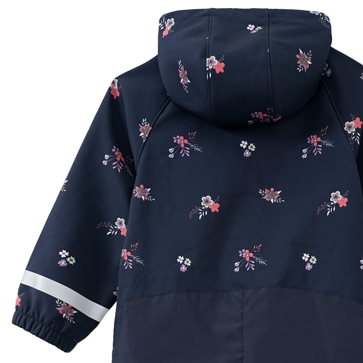 Topolino Mädchen Softshelloverall mit Blümchen-Print dunkelblau
