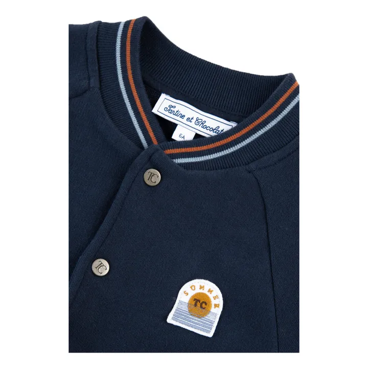 Tartine et Chocolat Gilet Teddy | Bleu marine
