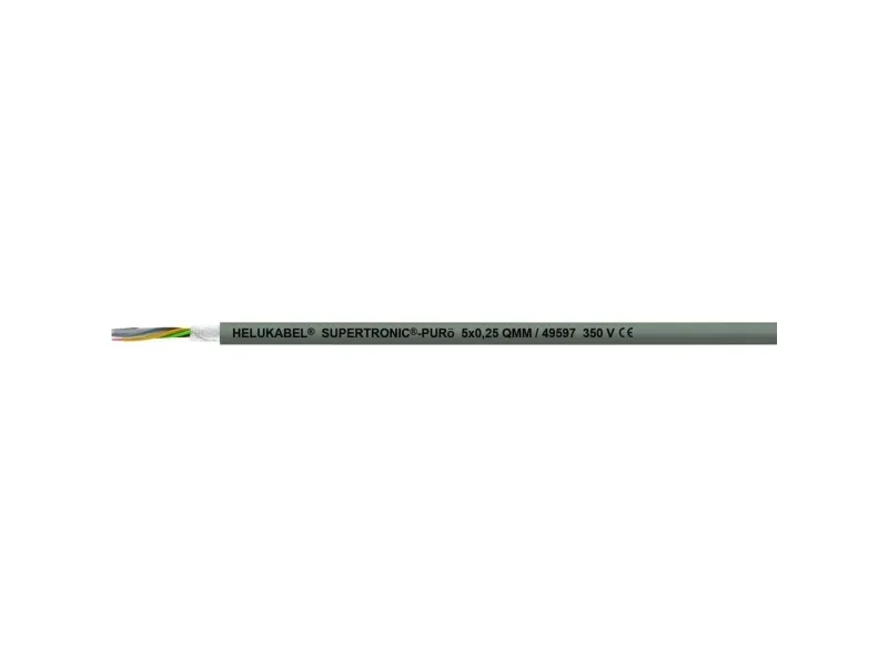 Helukabel 49605-500 Slæbekædekabel S-TRONIC-PURö 2 x 0.34 mm² Grå 500 m