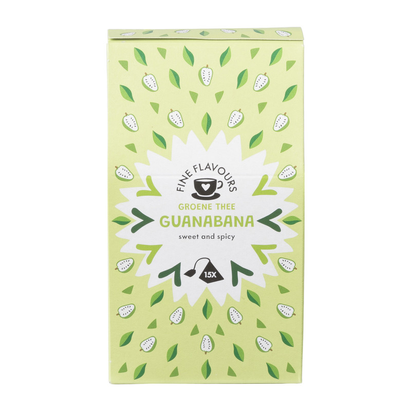 Fine flavours groene thee - guanabana - 15 piramide zakjes