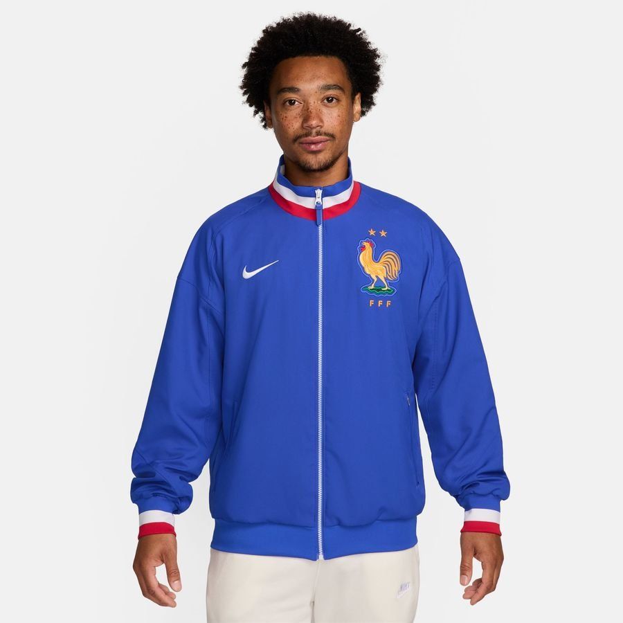 France Veste d'Entraînement Dri-FIT Strike Anthem - Bleu/Blanc