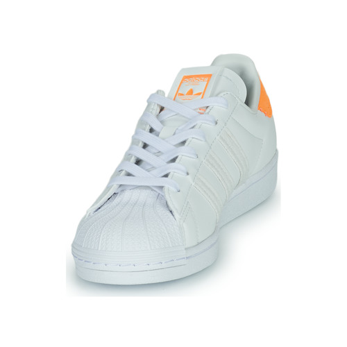 adidas Originals - SUPERSTAR W - Blanc / Orange