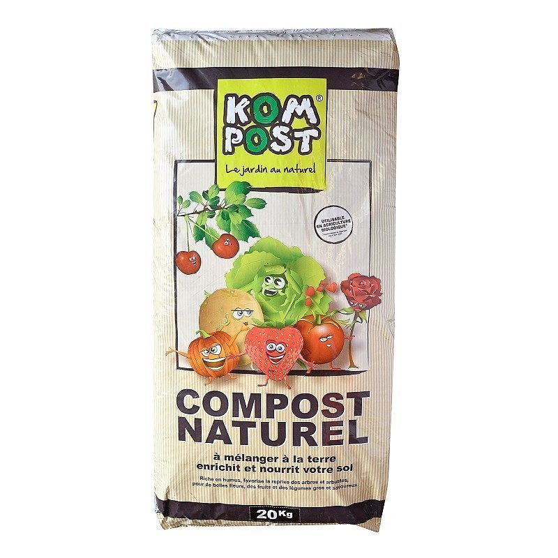 Compost vert amendement organique pro 10 sacs 20 kg