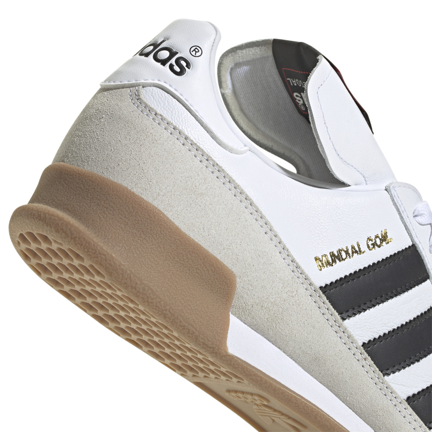Adidas Mundial Goal Zaalvoetbalschoenen (IN) Wit Zwart Goud