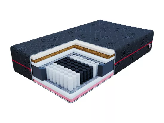 Matelas BLACKLUX - Mémoire de Forme - Latex - Ressort ensaché - Epaisseur 22 cm 140 x 190 cm cm