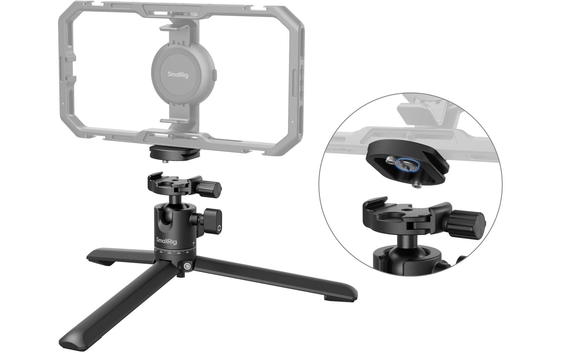 Smartphone-Stativ mit Arca-Swiss-SchnellwechselplatteGeeignet für Makrofotografie, Smartphone-Fotografie, Live-Streaming