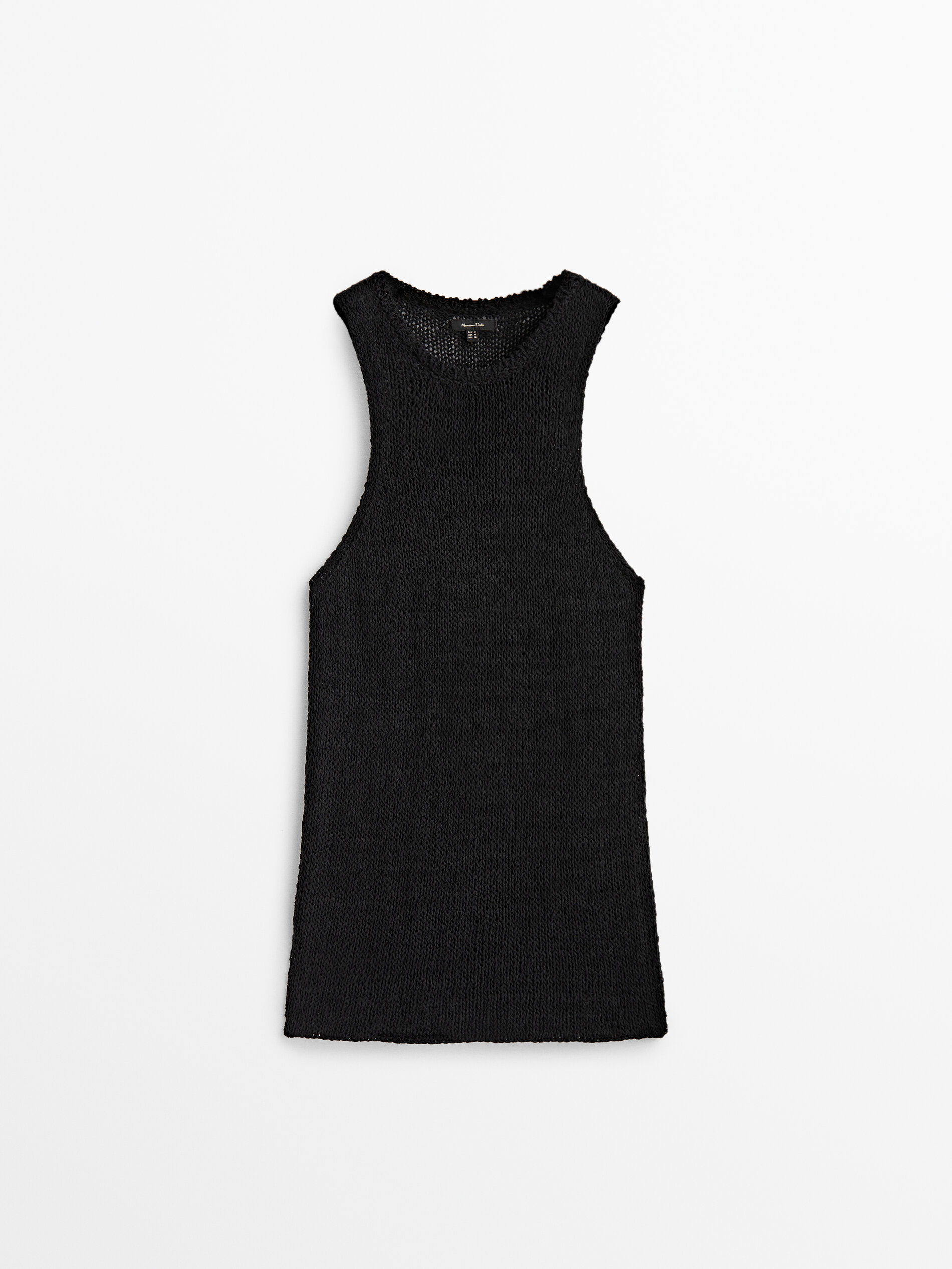 Top de malha preto de edição limitada - PRETO