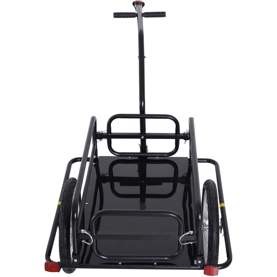 HOMCOM Transportanhänger-wagen schwarz