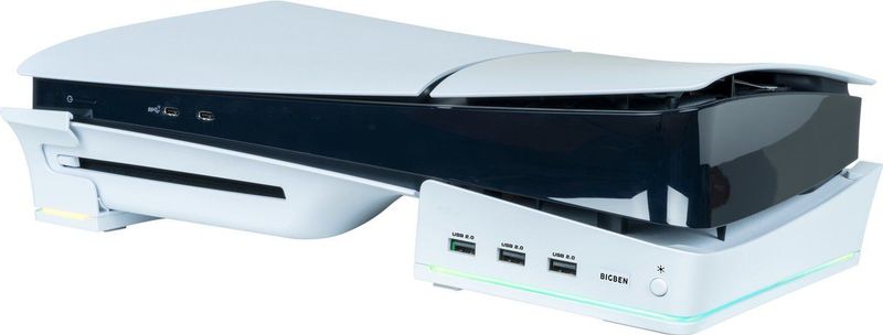 Nacon - Gaming Hefstation - Wit - Voor PS5 Slim - 3 USB-A 2.0-poorten