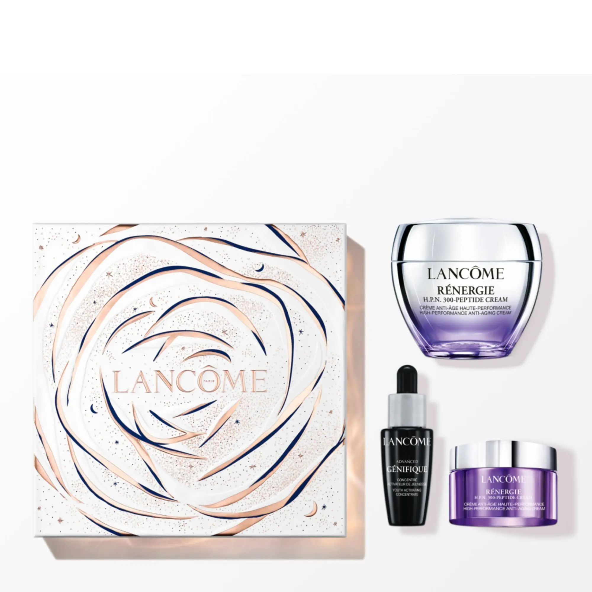 Lancôme - Coffret Noël Rénergie Crème H.P.N. 300-Peptide Crème Anti-Âge 50ml & 15ml, Sérum- Femme