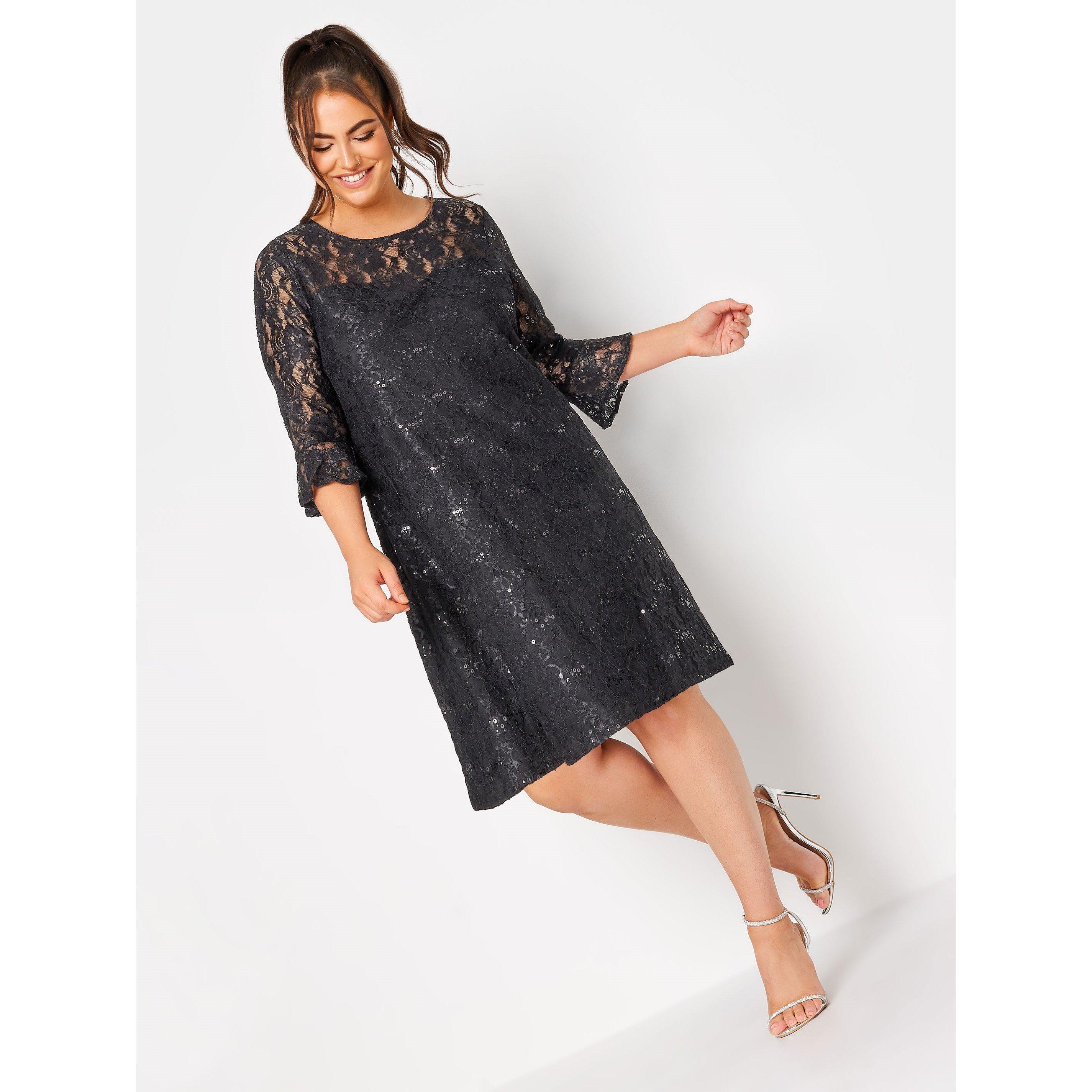 YOURS Curve Lace Party Swing Dress