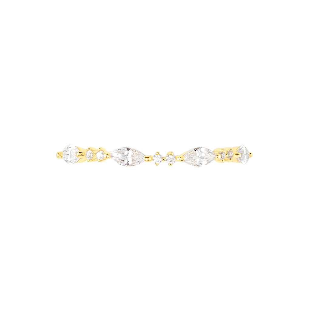 Bague Tiara Or Jaune Oxyde De Zirconium