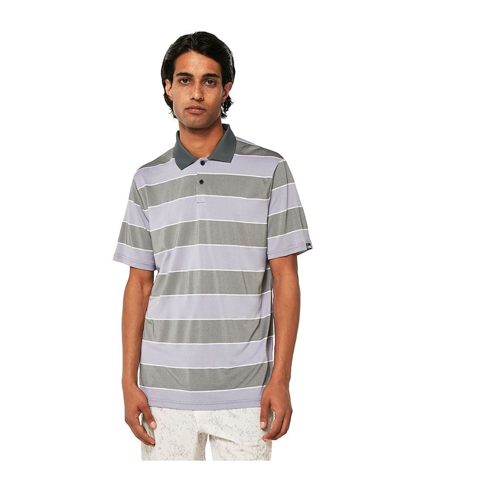 Oakley COMFORT STRIPE - Polo Homme new lilac