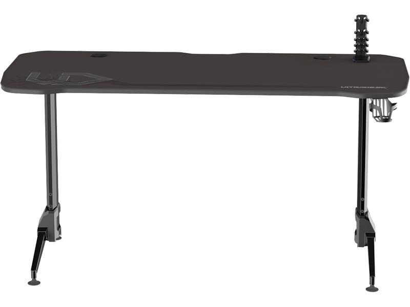 Ultradesk Gaming Tisch Grand Schwarz Stabiler Gaming-Tisch für bis zu vier Monitoren
