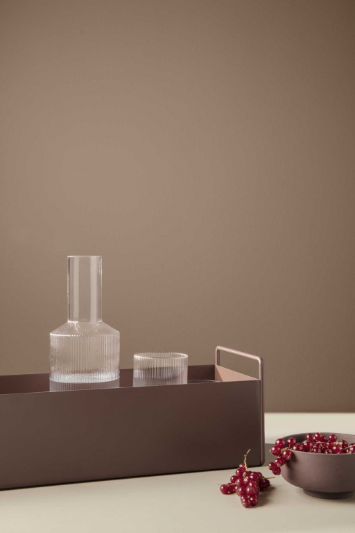 Ferm Living Ripple karaf 1L H24 Clear