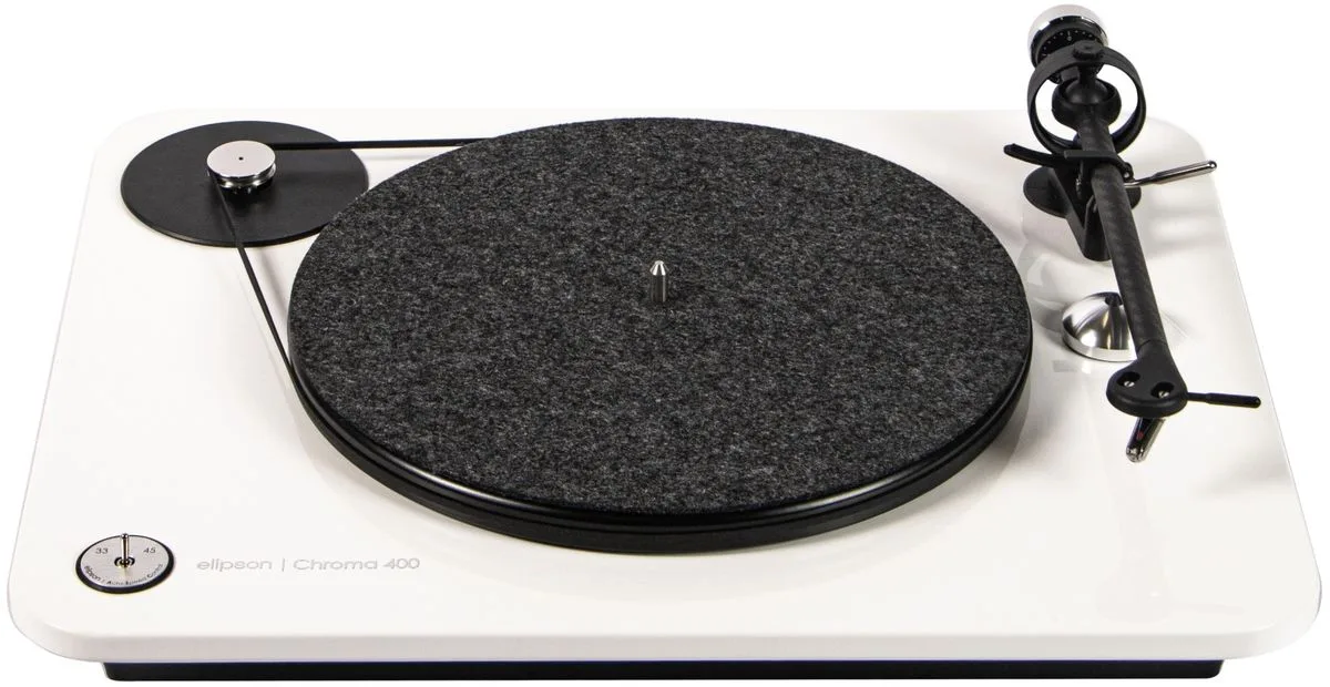 Elipson Chroma 400 Blanc laqué Platines vinyle hi-fi