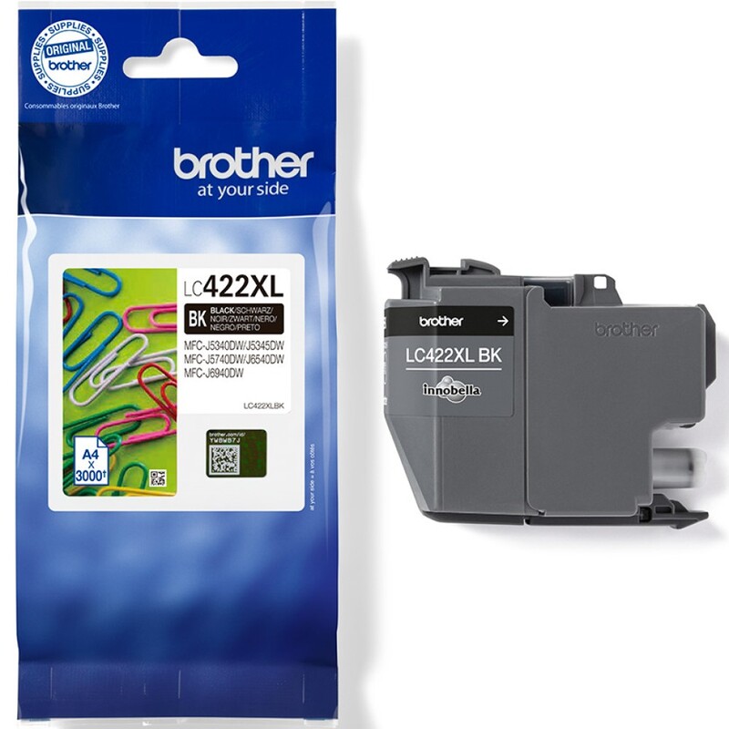 Brother LC-422XLBK Tintenpatrone, schwarz