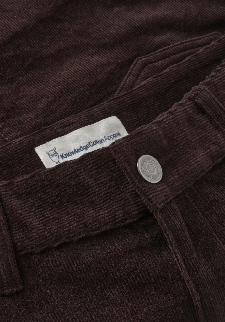 Knowledge Cotton Apparel Cord-Rock Corduroy Skirt Chocolate Torte