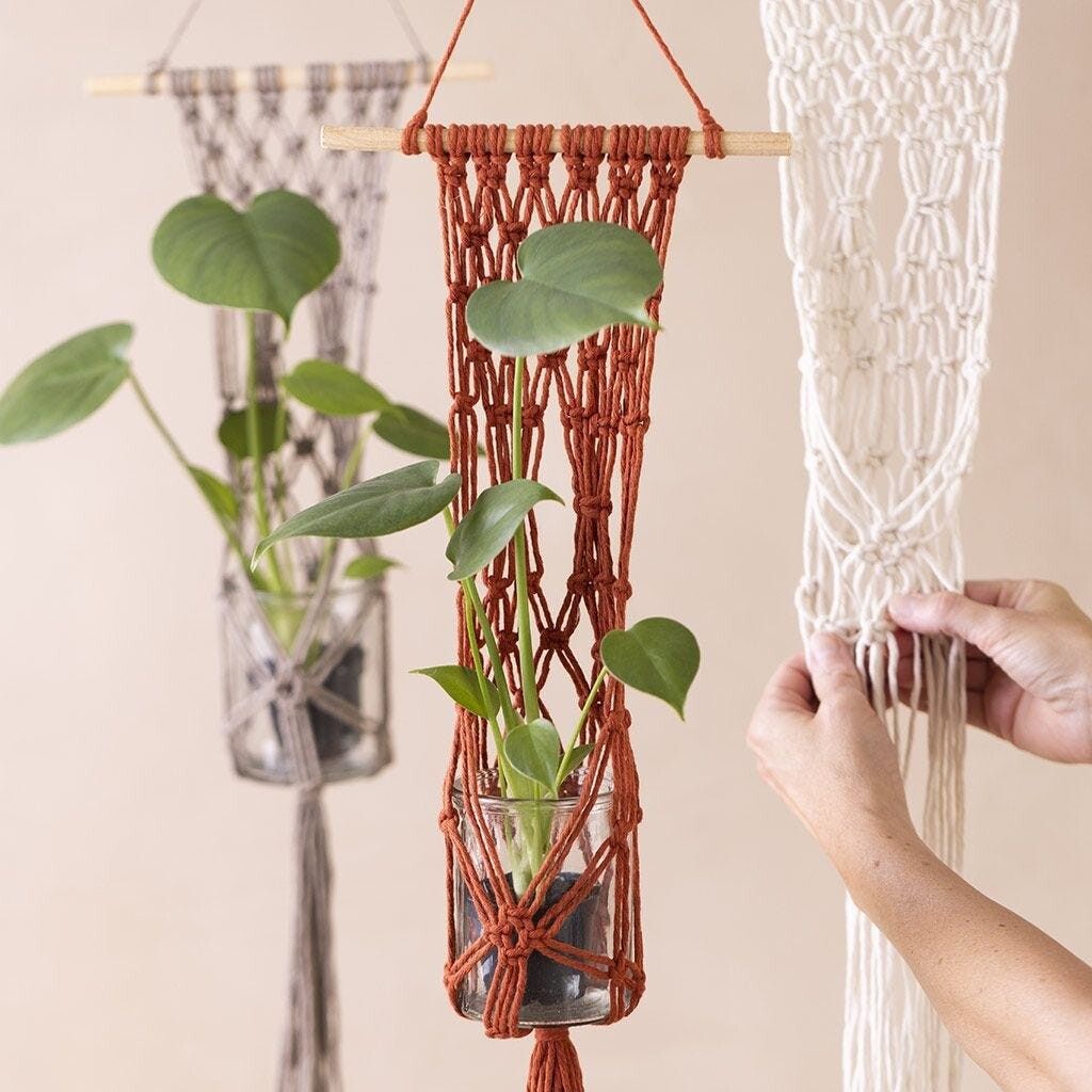 Macramé Snor - 2 MM - Brændt Orange