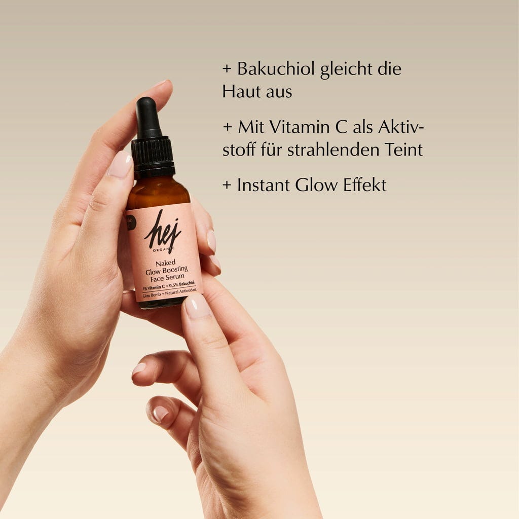 HEJ ORGANIC  Naked Glow Boosting Face Serum, 30 ml
