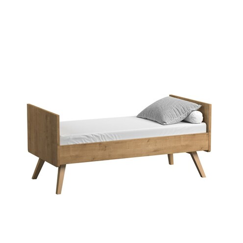 Chambre DUO VINTAGE Lit 70x140 Commode Bois Blanc - VOX