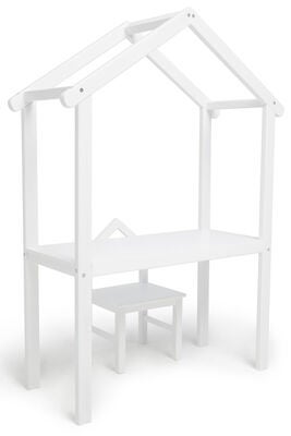 JLY  Hus Skrivebord med Stol, Hvit