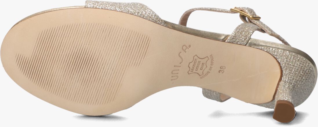 gouden unisa sandalen met hak nahia