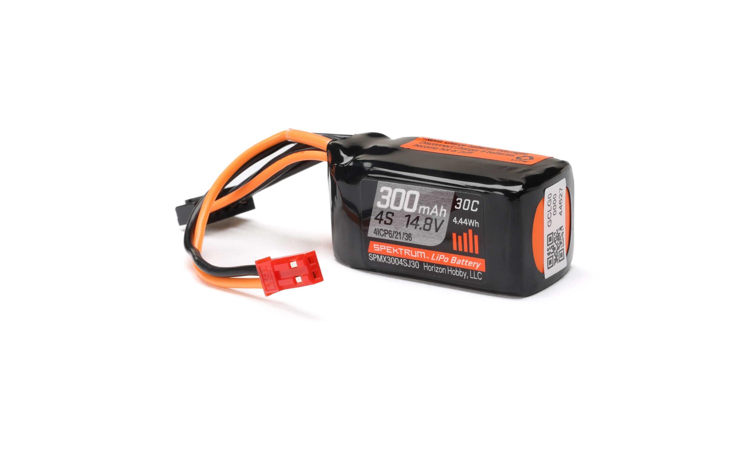 RC-Akku LiPo 300 mAh 14.8 V 30CKleiner 4S LiPo Akku mit JST-RCY BEC Stecker für Flugmodelle