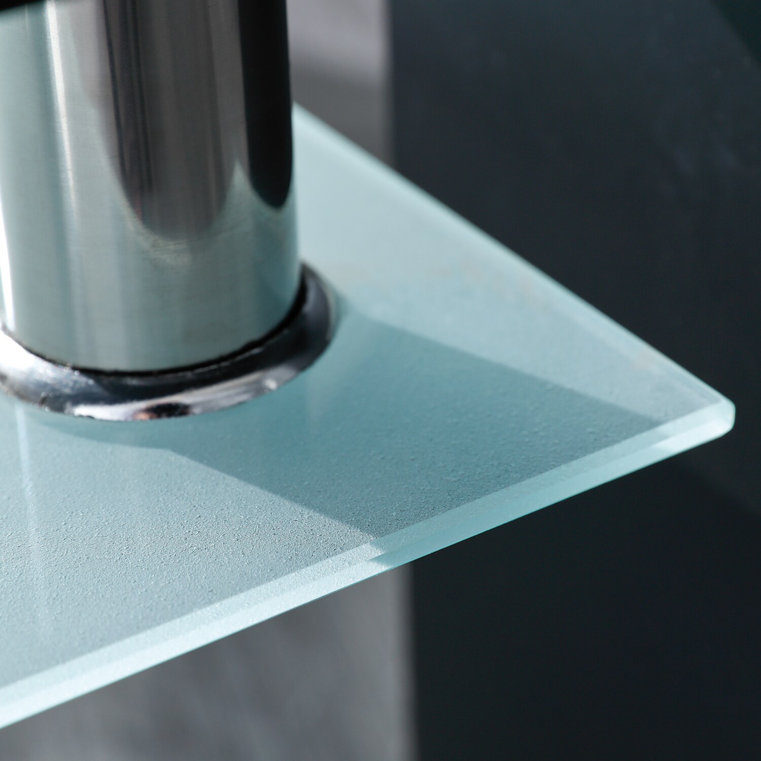 Inter Link Couchtisch Dana aus Glas und Holz in schwarz