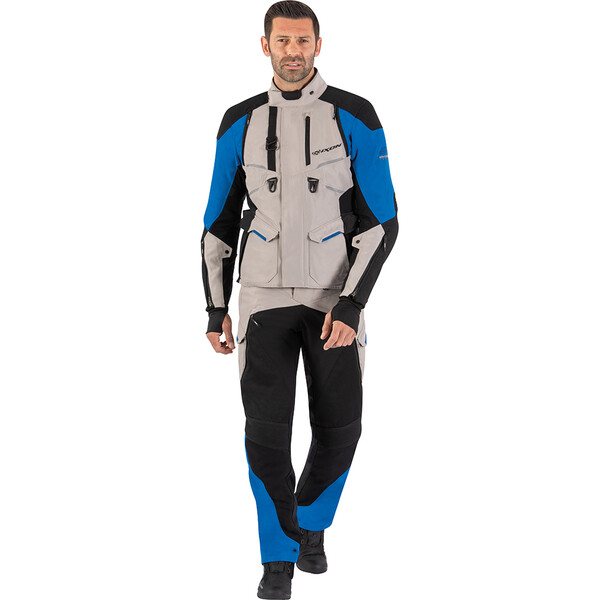 Ixon - Veste Eddas Gris Clair / Bleu / Noir
