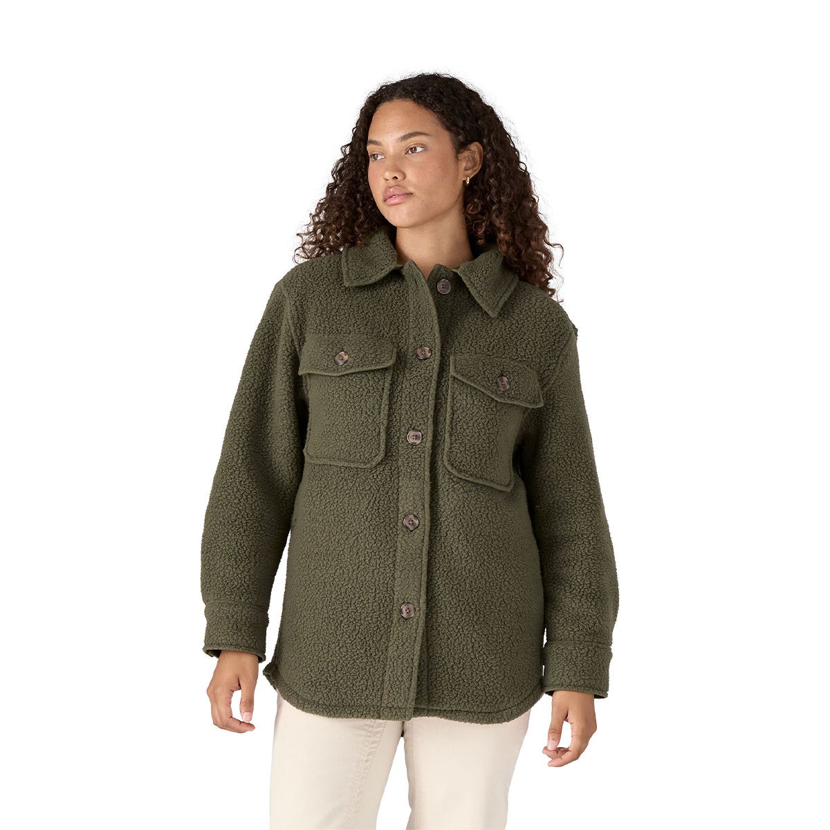 Patagonia Retro Pile Shacket fleecejakke, dame (Pine Needle Green)