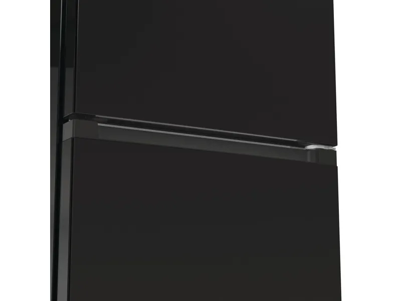 Gorenje NRK6192ABK4 - Køleskab/fryser - bund-fryser - bredde: 60 cm - dybde: 59.2 cm - højde: 185 cm - 300 liter - Klasse E - sort