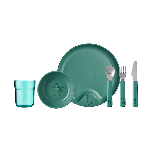 Coffret repas enfant 6 pièces Mio turquoise Mepal