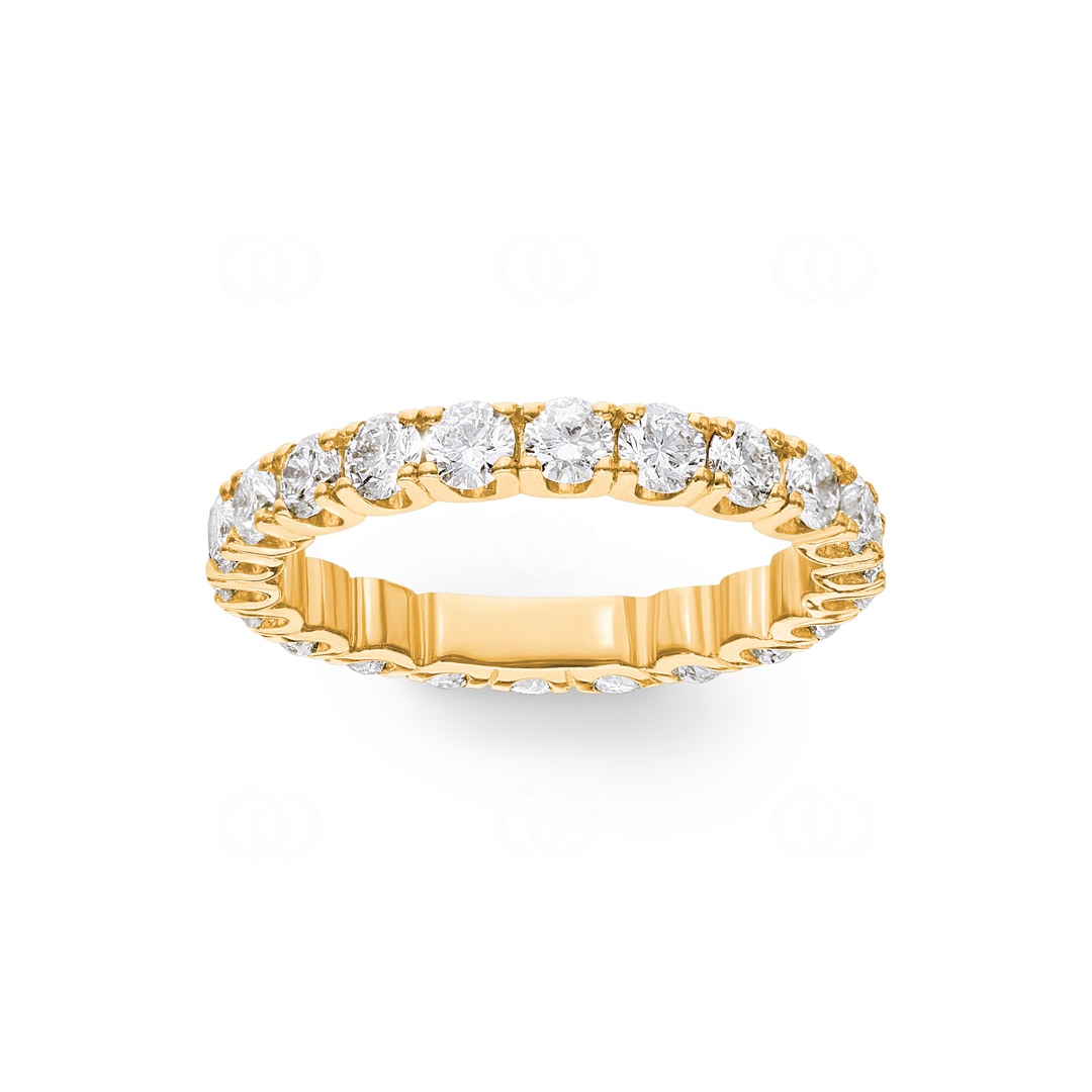 Mémoire-Ring 750/18 K Gelbgold mit Diamanten 2.00 ct H/si