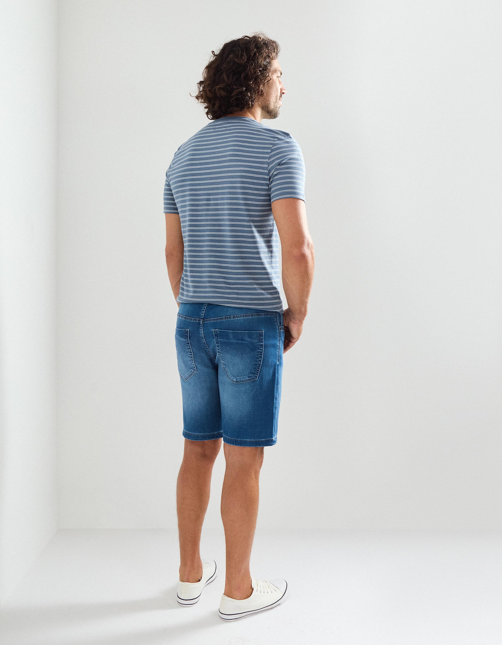 Calções de Ganga, Homem, Azul