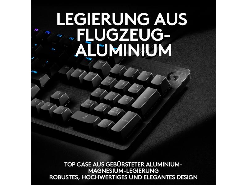 Logitech Gaming-Tastatur G513 GX Brown Carbon Mechanische Gaming-Tastatur mit RGB-Beleuchtung