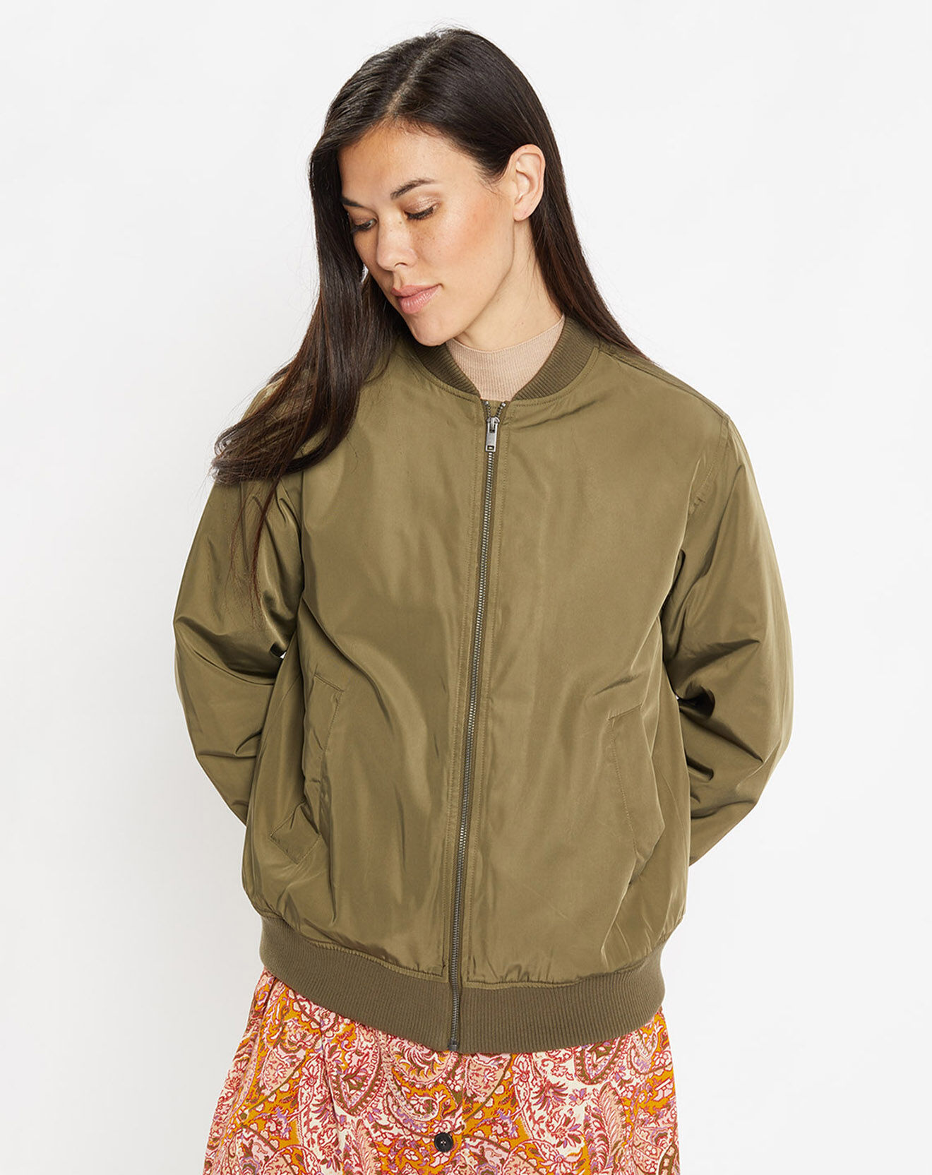 Galeries Lafayette Blouson bombers Ridley vert kaki