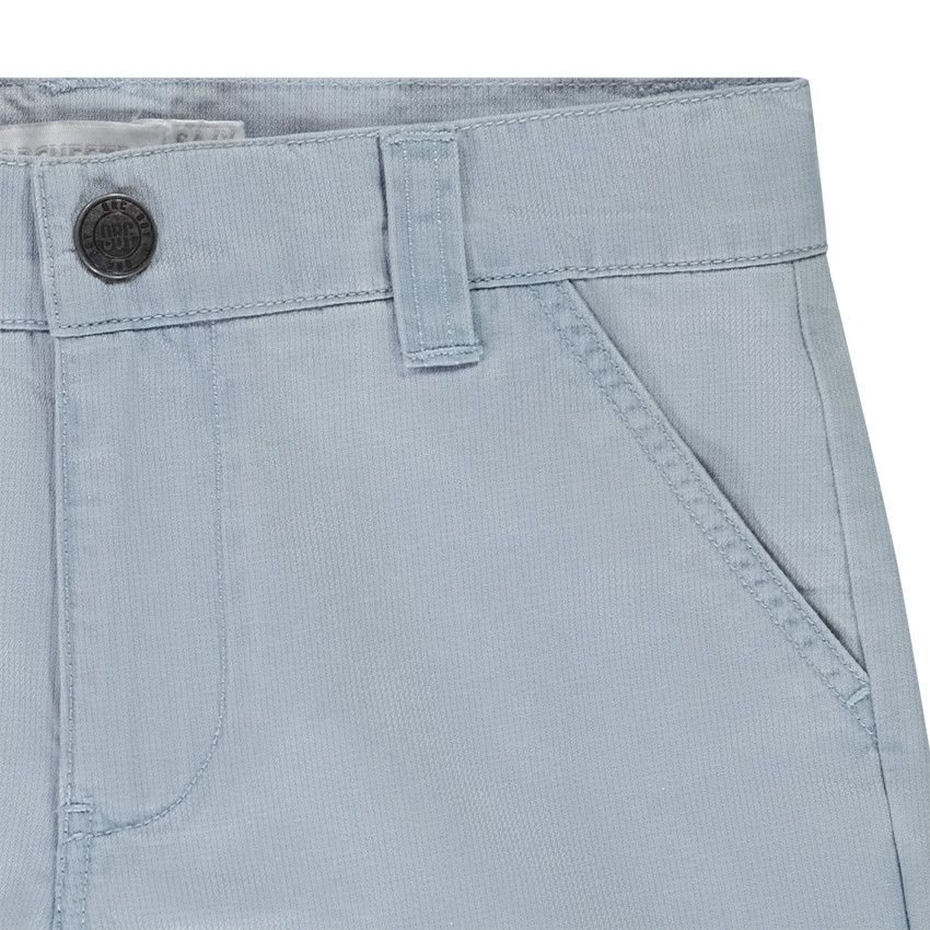 Bermuda uni en toile fantaisie pour garçon - Bleu