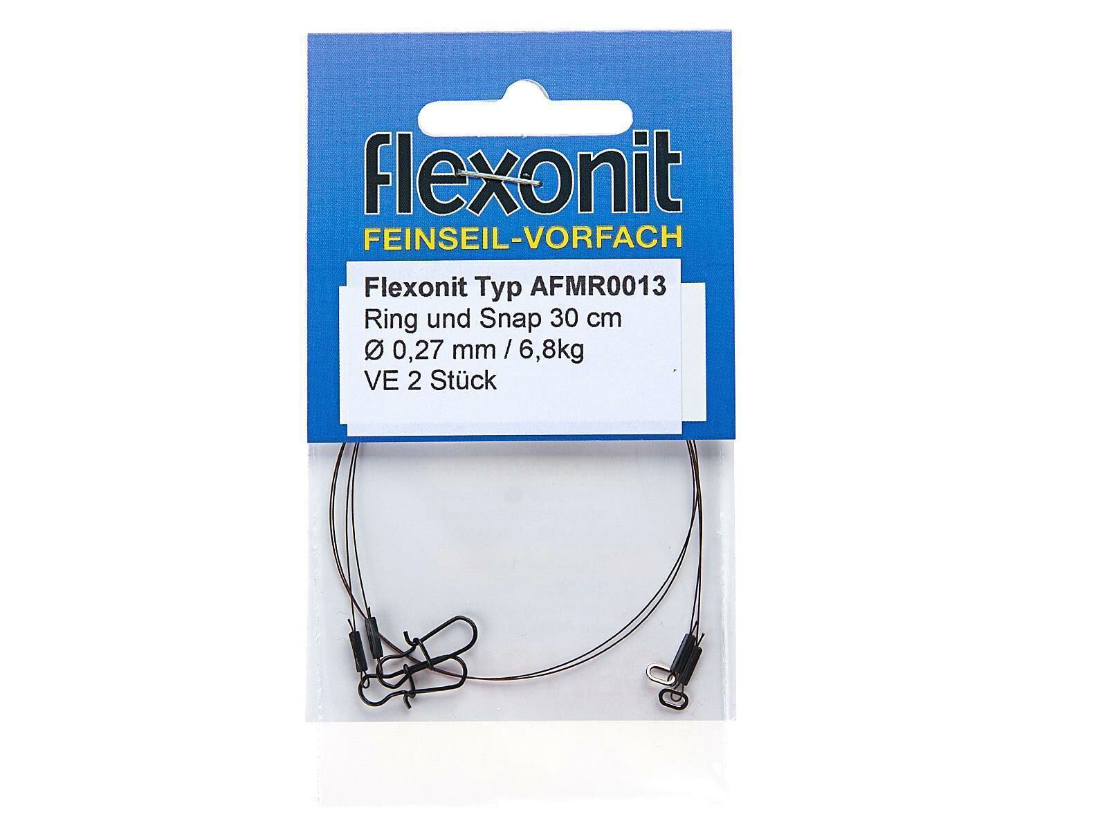 30 cm flexonit 1x19 Vorfach MS RS - 4.5 kg (0.20 mm)