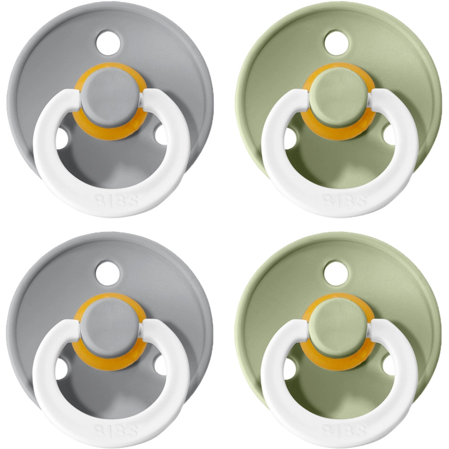 BIBS® Nachtschnuller Colour Sage  Cloud 6-18 Monate, 4 Stk.