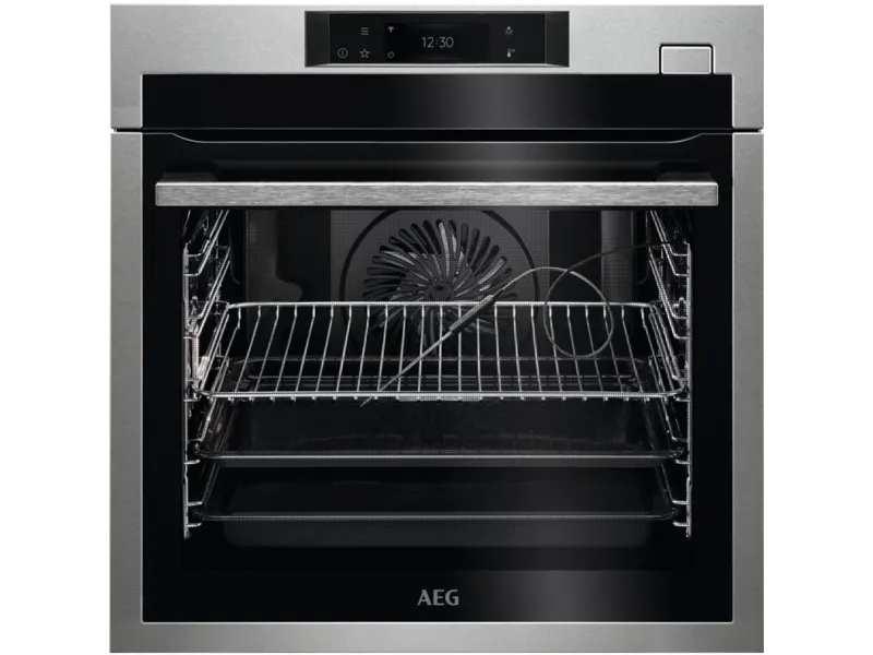 AEG 8000 SteamBoost BSE788380M - Ovn - med dampfunktion - til indbygning - niche - bredde: 56 cm - dybde: 55 cm - højde: 59 cm - med selv-rengøring - Klasse A   - rustfrit stål