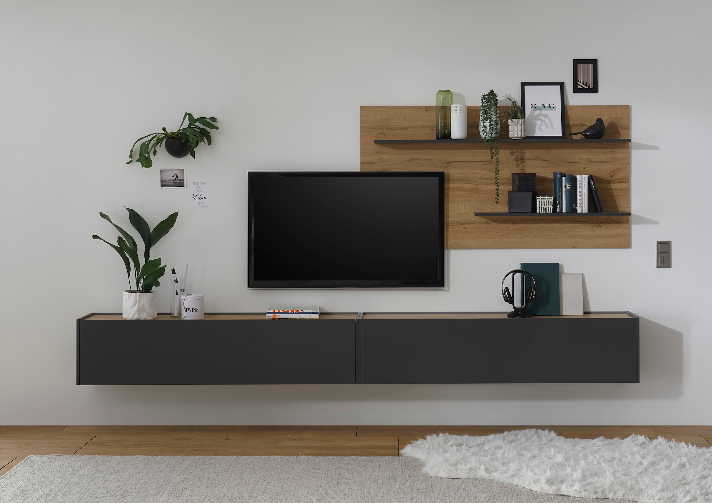 INOSIGN Wohnwand »City/Giron, moderne Anbauwand, Komplettset in vielen Farben verfügbar« Set, 3 Stk. tlg.