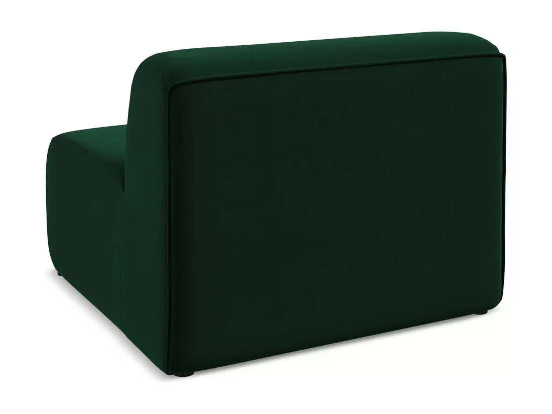 Fauteuil pour canapé modulable en velours - bouteille verte - EKAHI
