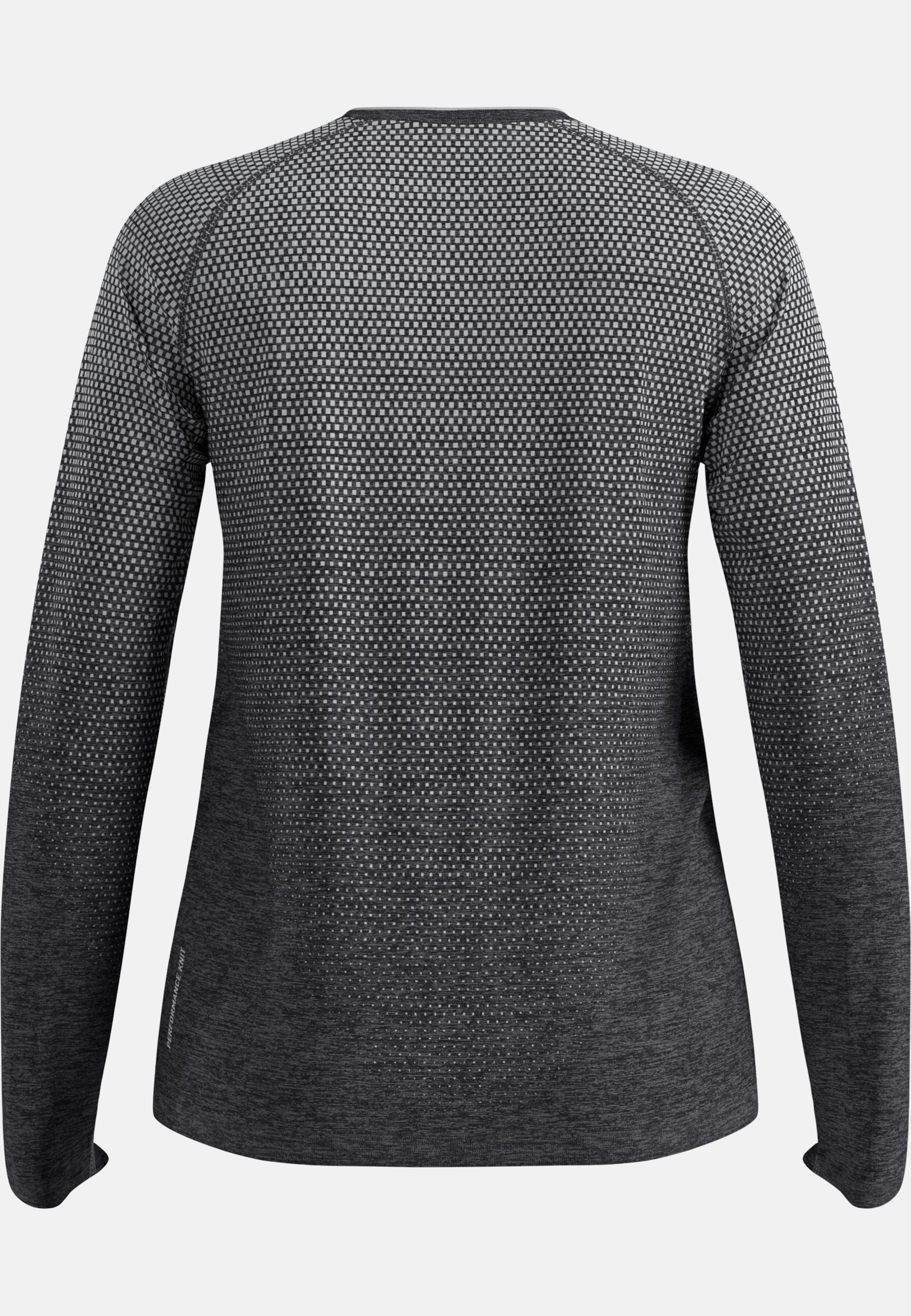 Essentials Seamless Langarm-Laufshirt in stone grey melange
