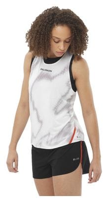 Débardeur Salomon S/Lab Speed Blanc/Rouge Femme