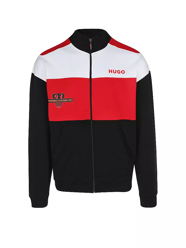 HUGO Loungewear Jacke  schwarz