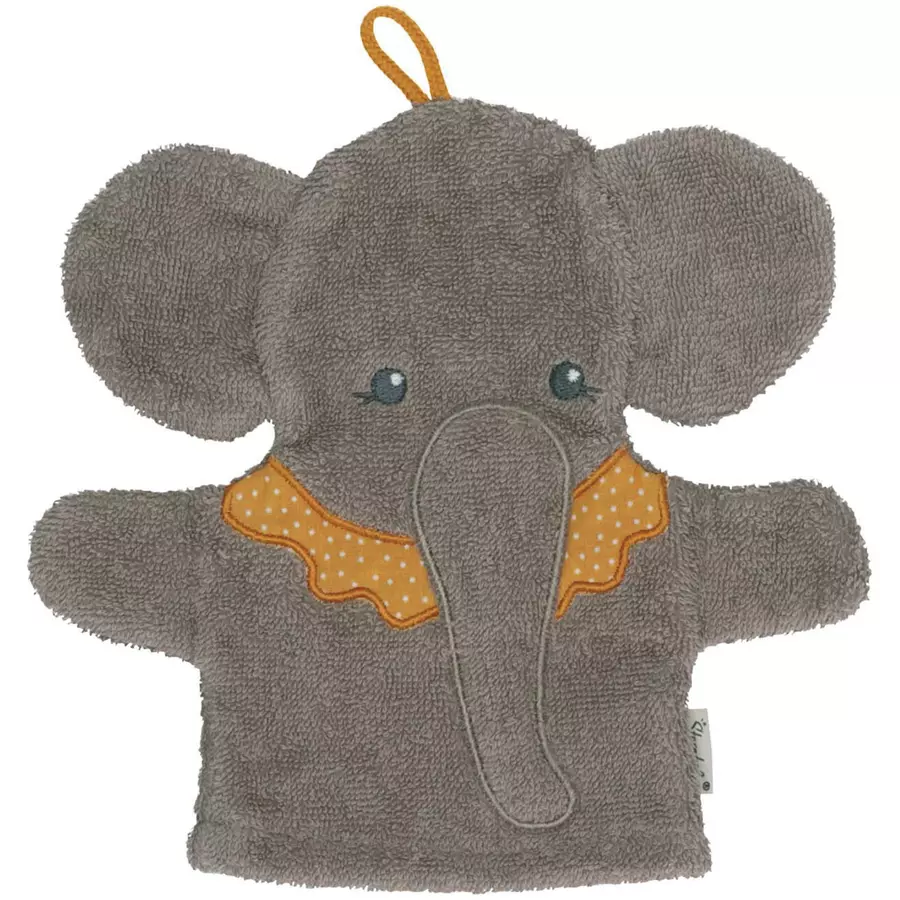 Sterntaler Spiel-Waschhandschuhe Eddy grau