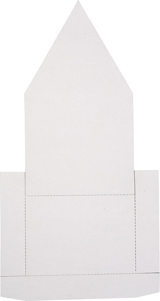 Karsebakke-Figur - Hus - H 20 CM - Hvid - 6 Sæt