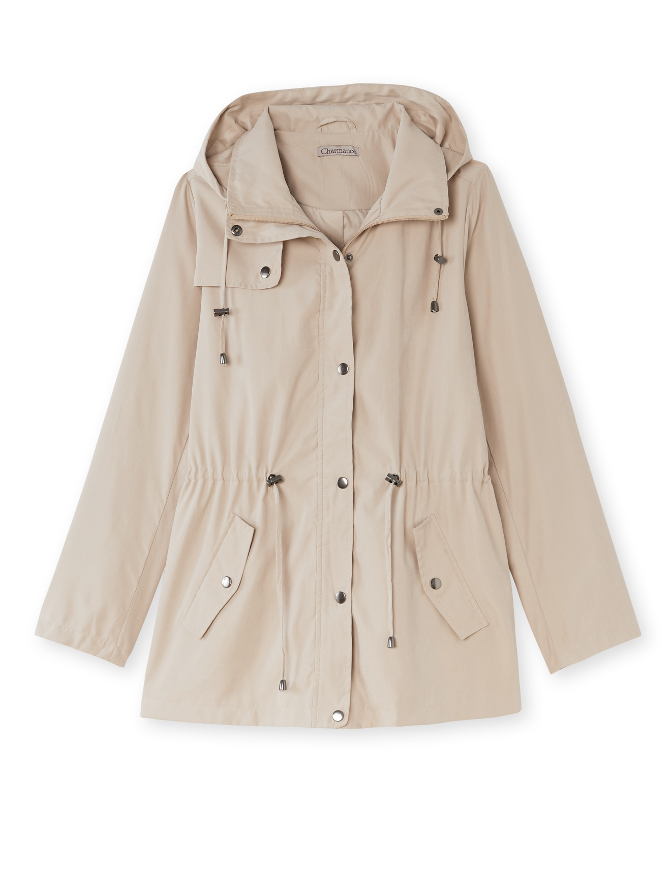 Parka déperlante toucher peau de pêche
