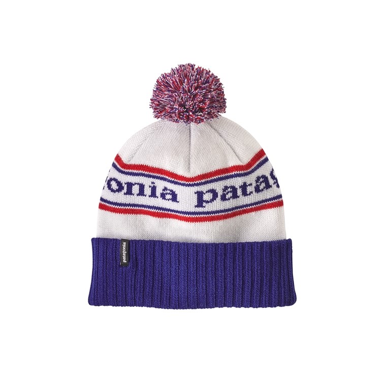 Patagonia Powder Town Beanie Park Stripe Viking Blue